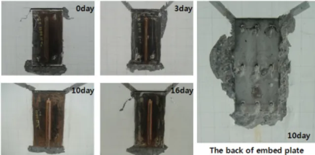Fig. 15 Failures modes of push-out specimens