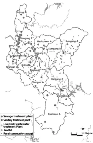 Fig. 1. Unit-watershed in study area.