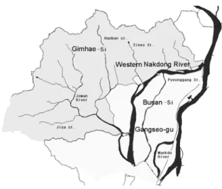 Fig. 1. Westen Nakdong River Basion.