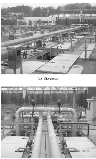 Fig. 1. Demonstration of APID process in P-WWTP. (a)  Bioreactor, (b) Inflow and RAS line