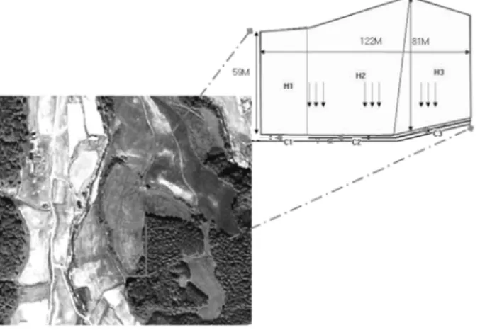 Fig. 14. Watershed configuration of the study watershed.