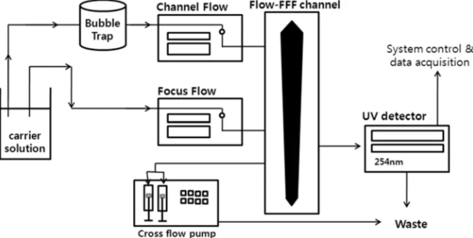 Fig. 2. Schematic illustration of Fl-FFF system.