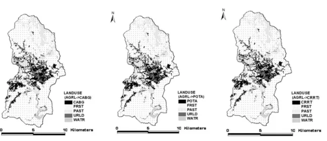Fig. 7. Calibration of SWAT hydrologic component (2001～2002).