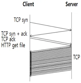 Figure 1.1 Protocol of data transmission in HTTP