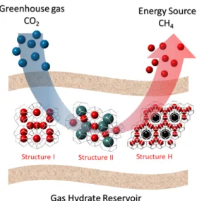 그림 5. 수소 + THF 하이드레이트(Lee et al., Nature, 2005).