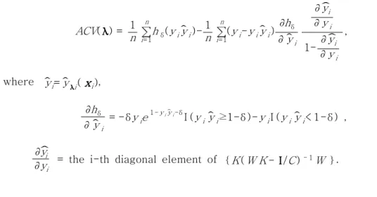Figure 1 shows one of 100 test data sets. The points inside the smaller circle were assigned +1