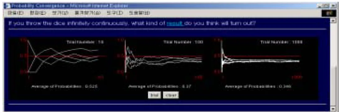 Figure  2  shows  an  applet  to  learn  the  concept  of  probability  in  statistics  education
