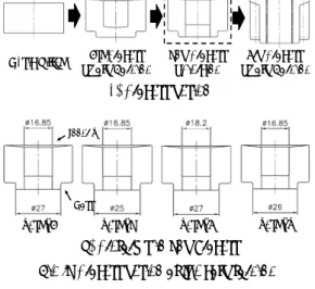 Fig .2 Process design of the cold forging 