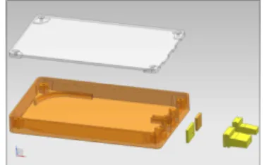 Fig 2. Design of AWG type WDM sheet case Table  1  Comparison  of  analysis  data  on  gate  type