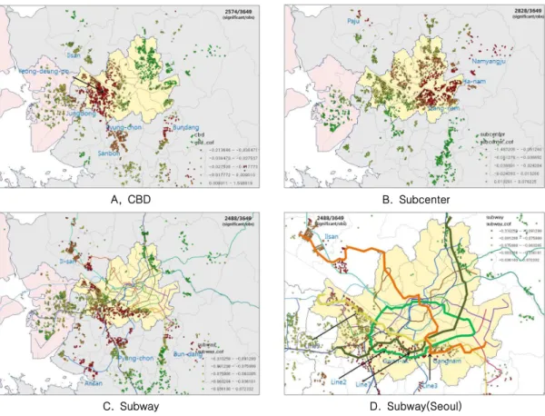Figure  1.    Spatial  Variation  In  Accessibility  Impacts