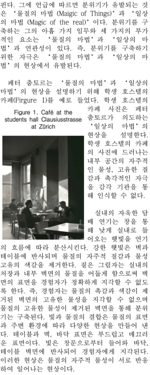 Figure  1.  Café  at  the  students  hall  Clausiusstrasse 