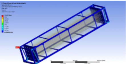Fig. 3 1st mode shape of the rack module
