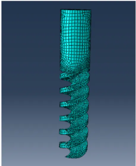 Fig. 2 Milling cutter in FEM simulation 
