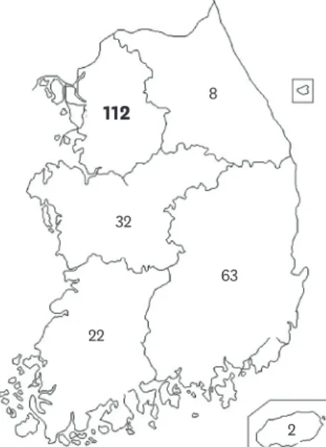 Fig. 1. Distribution of participants for the nationwide survey for functional constipation in children.