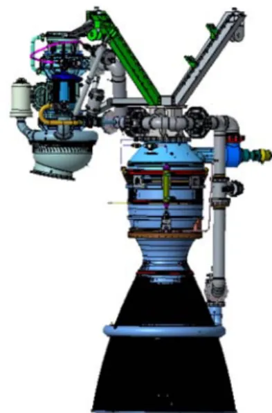 Fig. 1 Schematic of 75 tonf Liquid Rocket engine