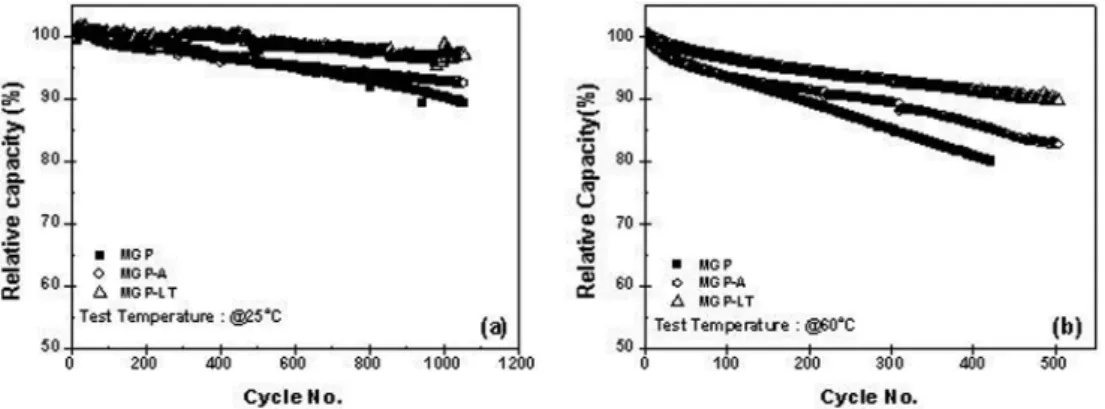 Fig. 2 은  MGP-A 와  MGP-LT 의  TEM image 를 보여준