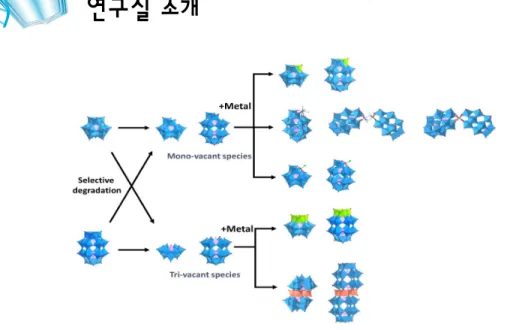 그림 8. 주사투과현미경(Scanning tunneling microscopy)의 개 념도와 측정된 헤테로폴리산의 STM 이미지