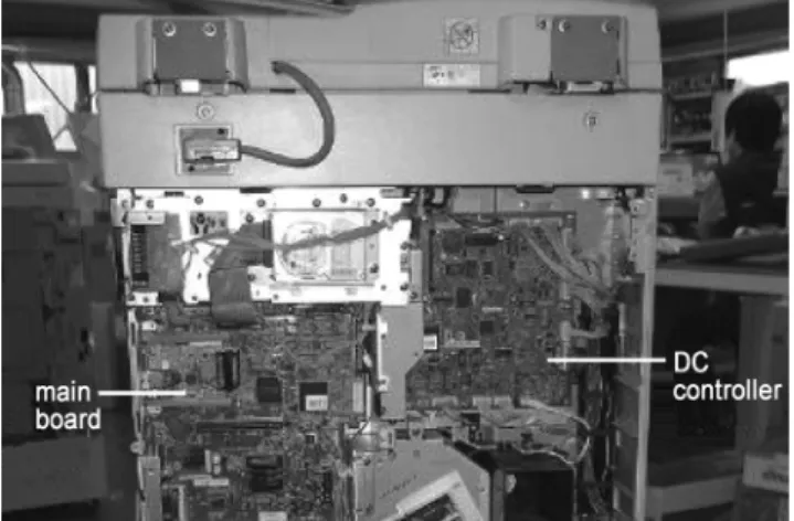 Figure 1. Main board and DC controller of Canon3300.