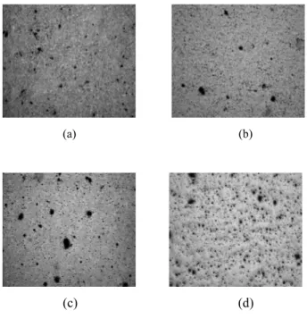 Fig. 3 shows micro-structures of the Dy x Ti y O z pellets sintered at different. There are a lot of white  spots on the (b) and (c) micrographs