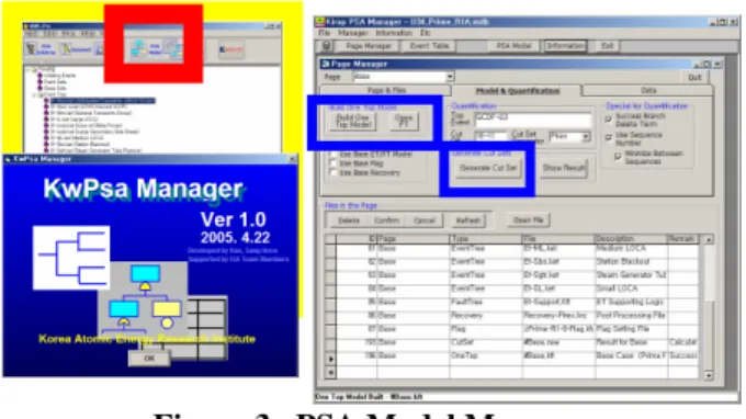 Figure 3.  PSA Model Manager  3. Conclusion 
