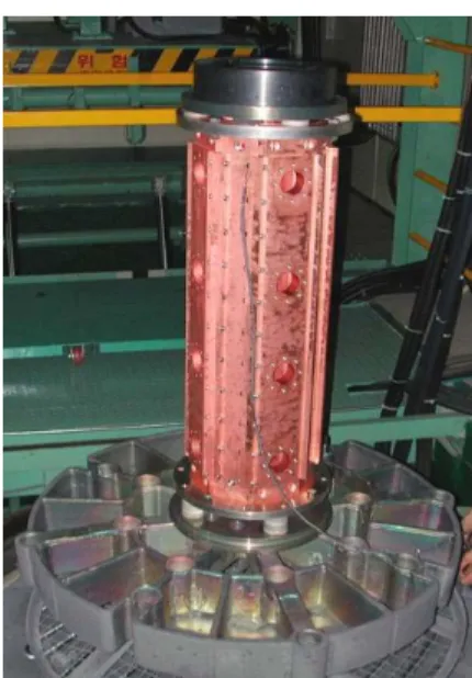 Figure 2. RFQ section prepared for brazing 
