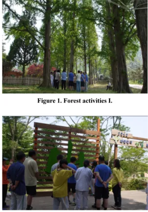 Table 1. Forest experience program.