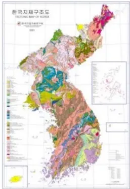 Fig. 1. Geological Distribution Map of Korea [1]. 