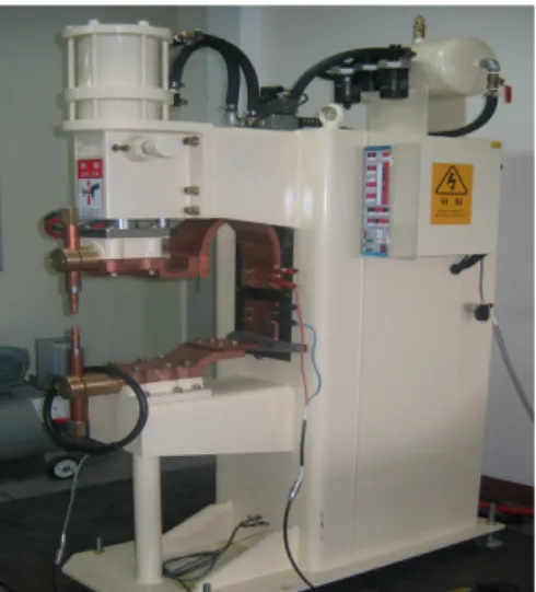 Fig. 2 Resistance spot welding machine(Compressed  air type)