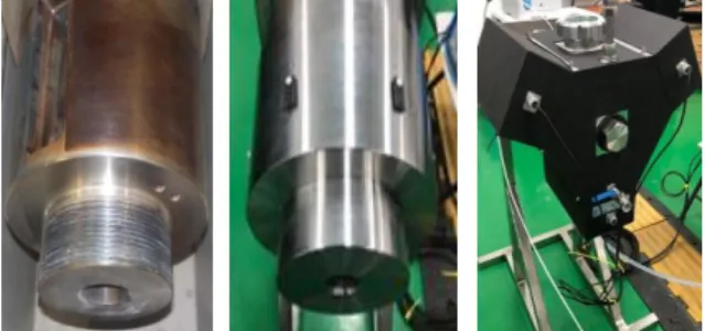 Fig. 1. RCP shaft, mock-up and ultrasonic decontamination  jacket. 