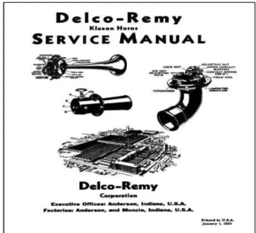 Fig. 3 Klaxon service manual in 1933