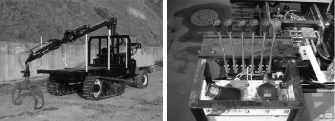 Figure 13. The developed semi-crawler type mini-forwarder.