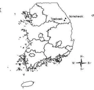 Figure 1. Location of study sites.