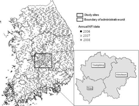 Figure 1. Location of study sites.