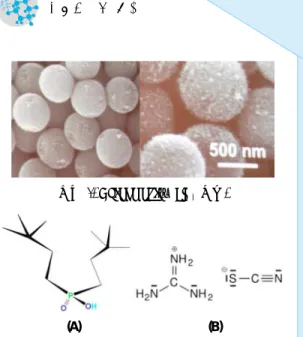 그림 3. DINHOP(A)와 Guanidine Thiocyanate(B).