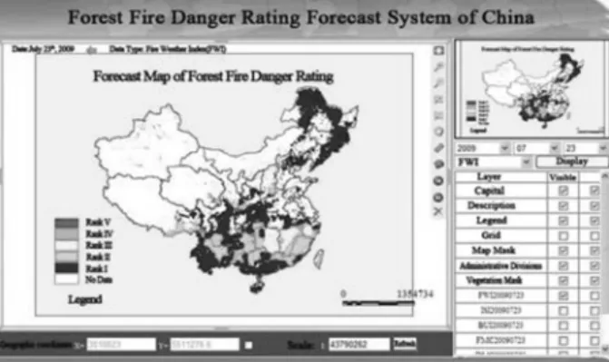 Table 3. Fire danger rating, the corresponding F w,i  and danger level.