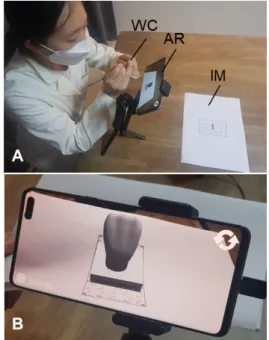 Fig.  4.  Image  markers  of  the  tooth  carving.  Image  marker(IM)  of  the  first  step  (A),  IM  of  the  5th  step  (B),  IM  of  the  10th  step  (C),  IM  of  the  16th  step  (D)