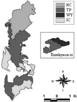 Figure 2. Forest functions map of Gwangreung Experimental Forest. NC: Natural conservation; TP: Timber production;