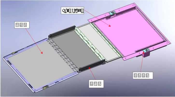그림  9.  Double leaves type wheelchair ramp  개략도