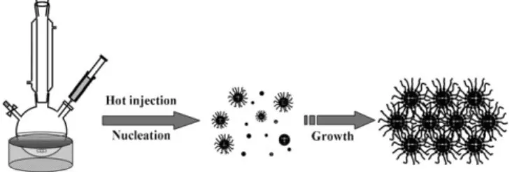 Fig. 1. Quantum confinement effect by size difference. (Simga-Aldrich,  Quantum  dots)