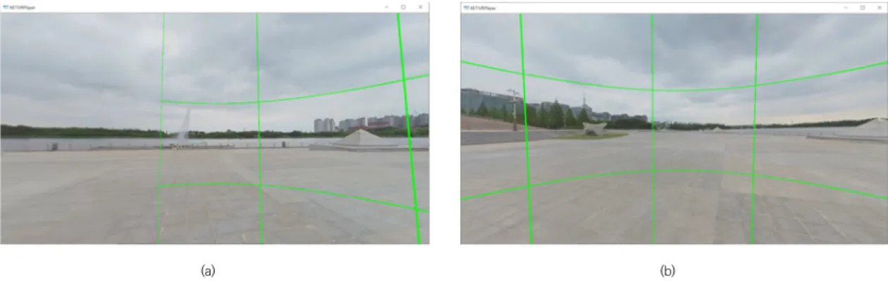 Fig.  15.  A  result  of  the  simulcast  streaming  test  on  the  HMD  environment
