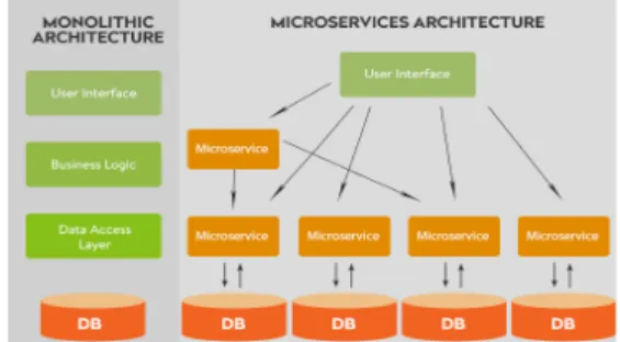 Fig.  2.  Monolithic  Architecture  and  MSA