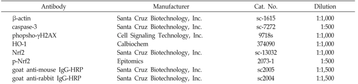 Table  1.  Primary  and  secondary  antibodies  used  for  immunoblotting