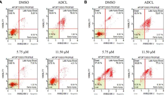 Fig.  8.  U937  cells  viability  by  NC-1  treatment  and  light  irradiation.  Cells  were  treated  with  NC-1  (5.75,  11.50  μM)  for  4  hr