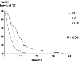 FIGURE 2. Kaplan–Meier analysis of overall survival in patients who underwent palliative chemotherapy