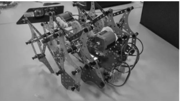 Fig. 1. Simulation and robot model 