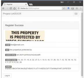 Fig.  5.  User  Registration  Result  Screen