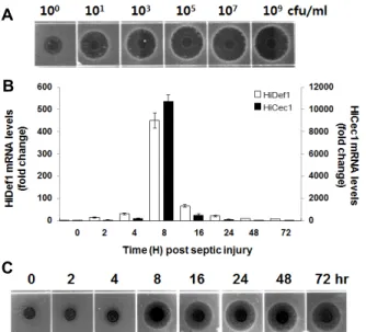 Fig.  3.  Characterization  of  antimicrobial  peptides  identified  from  immunized  H