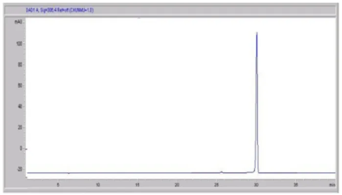 Fig.  3.  Chromatography  of  purified  D-3-2(compound  A)  and  E-1-1(compound  B)  from  Morus  alba  cv