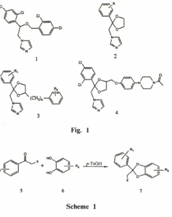 Table  I —Synthesis  of  2-Halomethyl-2-phenyl-l>3-benzodioxolane  derivatives.
