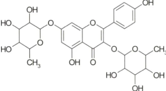 Fig.  1 - Chemical  structure  of kaempferitrin.